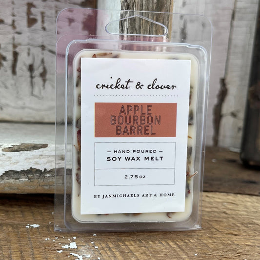Cricket + Clover Apple Bourbon Barrel Soy Wax Melt