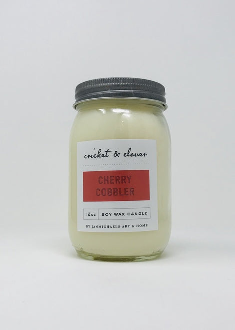 Cricket & Clover Cherry Cobbler Candle 12oz