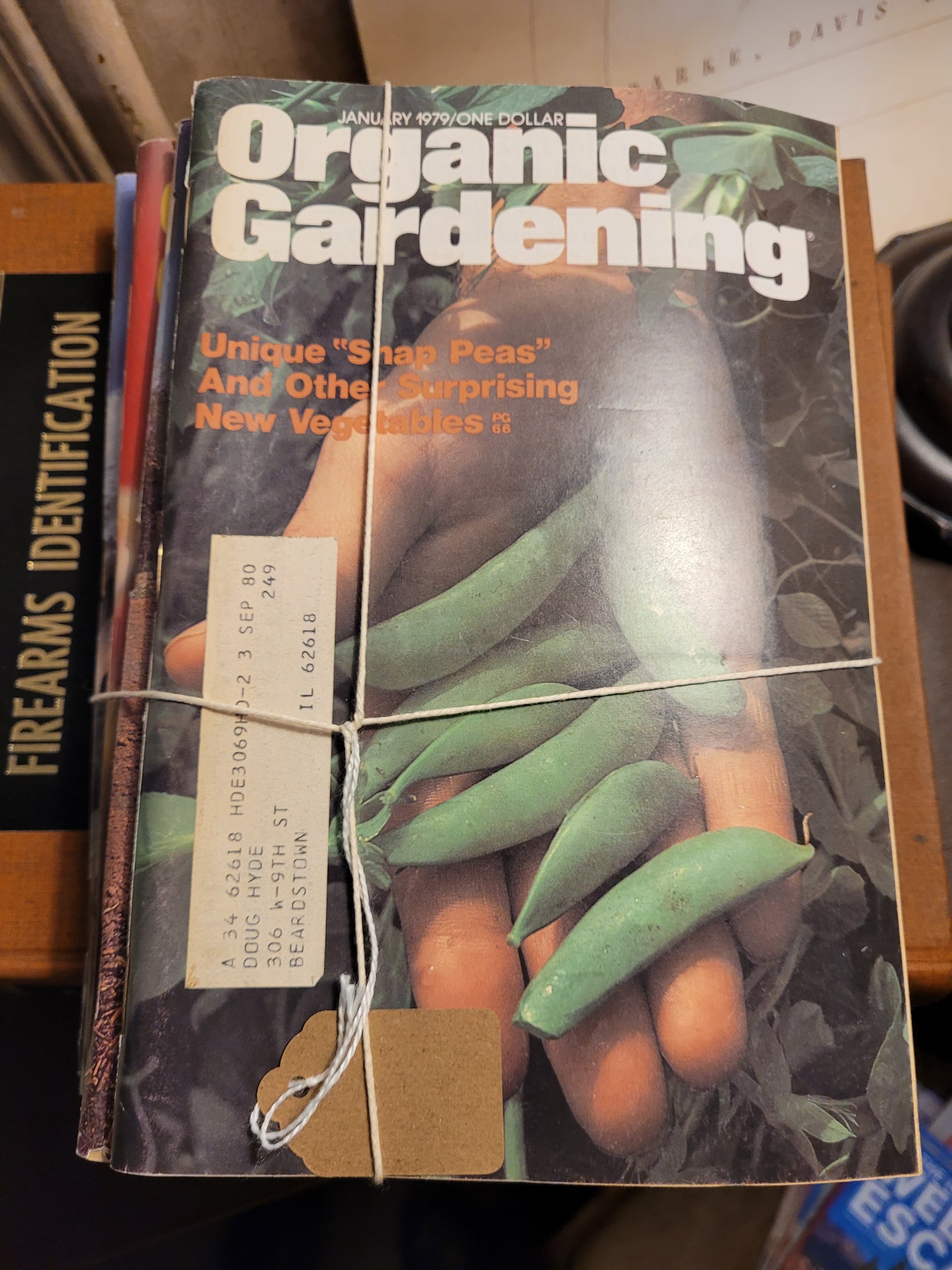 Stack of Organic Gardening magazines