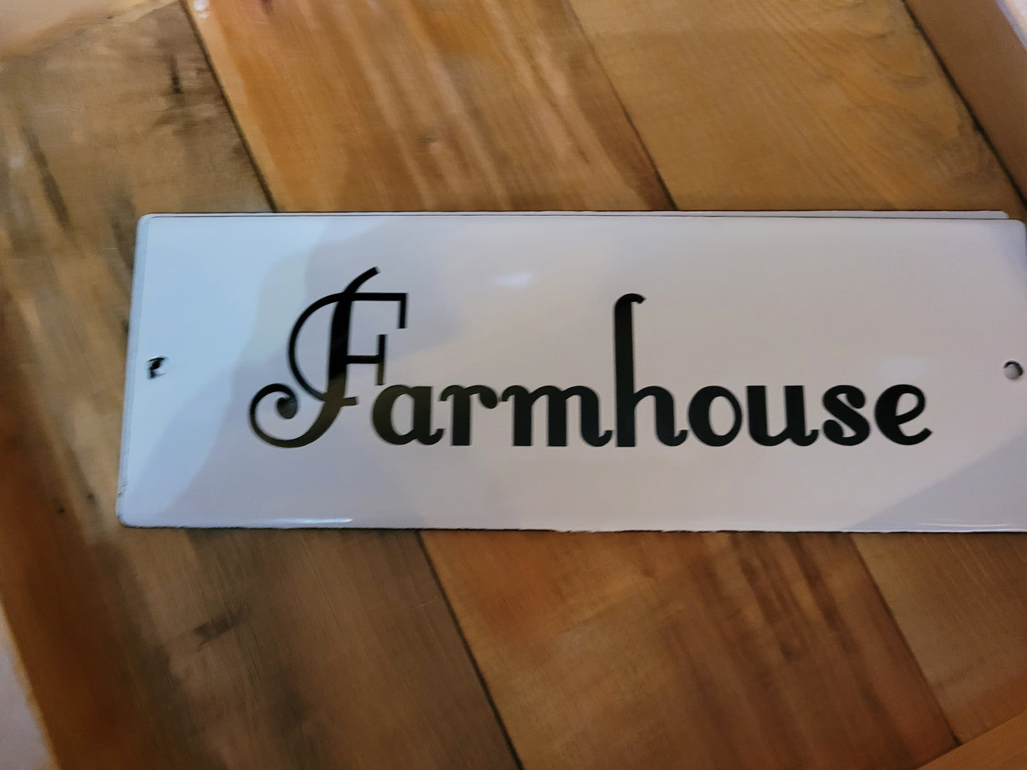 Enamel Farmhouse sign