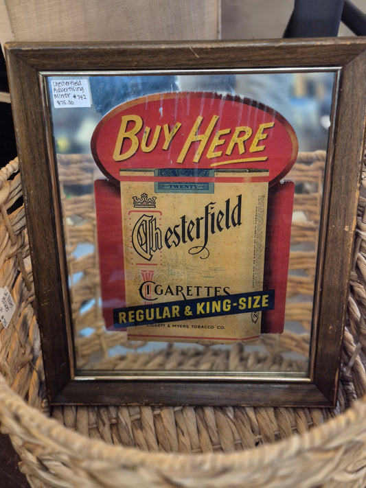 Chesterfield Cigarette Advertising Mirror
