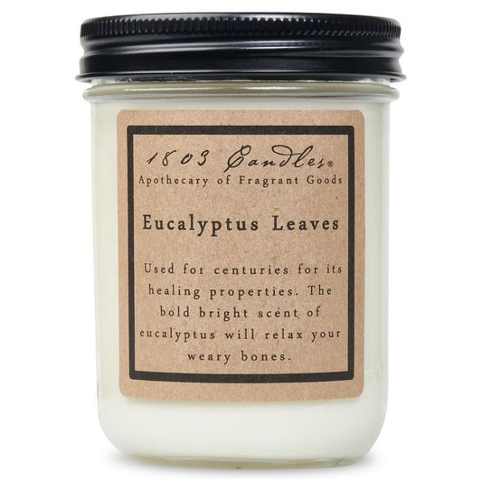 1803 Eucalyptus Leaves Soy Candle 14 oz